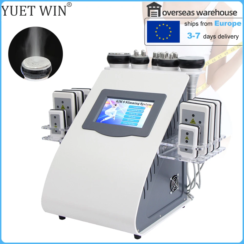 Ultrasonic 40K Cavitation Machine Vacuum Weight Loss Body Slimming Device Anti-cellulite Fat Burner Massage