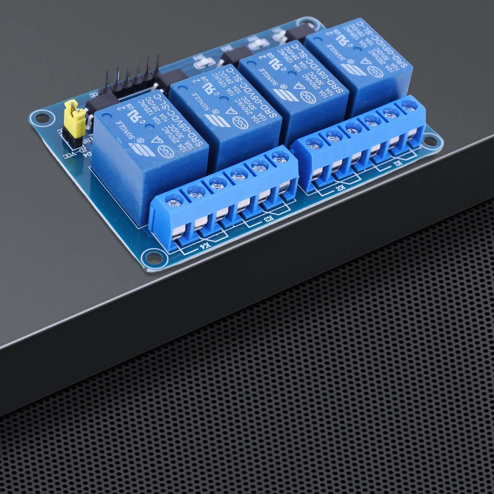 4 Way Relay Module AVR 51 PIC 5V 12V 4-Channel Relay Module with Optocoupler Relay 4 Way Relay Module Shield for Arduino