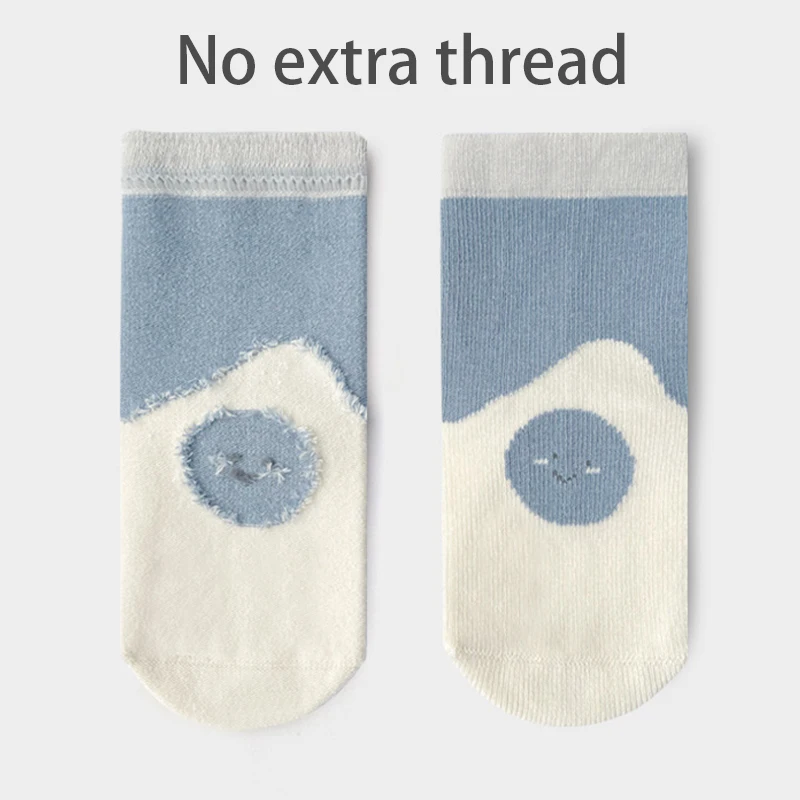 5 Paar Cartoon-Babysocken aus weicher Baumwolle, mittelhohe Socken, atmungsaktive Kleinkindsocken für Jungen und Mädchen, für den täglichen Gebrauch, lässige Kindersocken – Detail 3