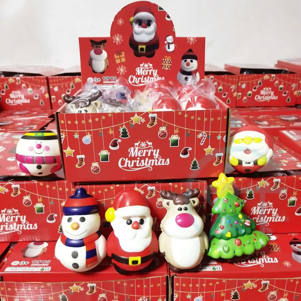 PU Party Slow Rebound  Sensory Pinch Ornament Craft Christmas Decoration Squeeze   Gifts Stress Reliever