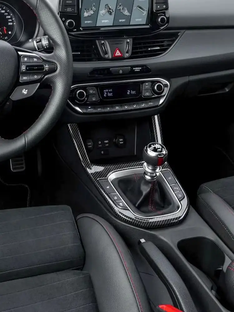 Dla Hyundai I30/I30 N 2017-2025 Automatyczna / Ręczna Pokrywa Panelu Sterowania Centralnego Akcesoria Dekoracyjne Wnętrza Samochodu — 2
