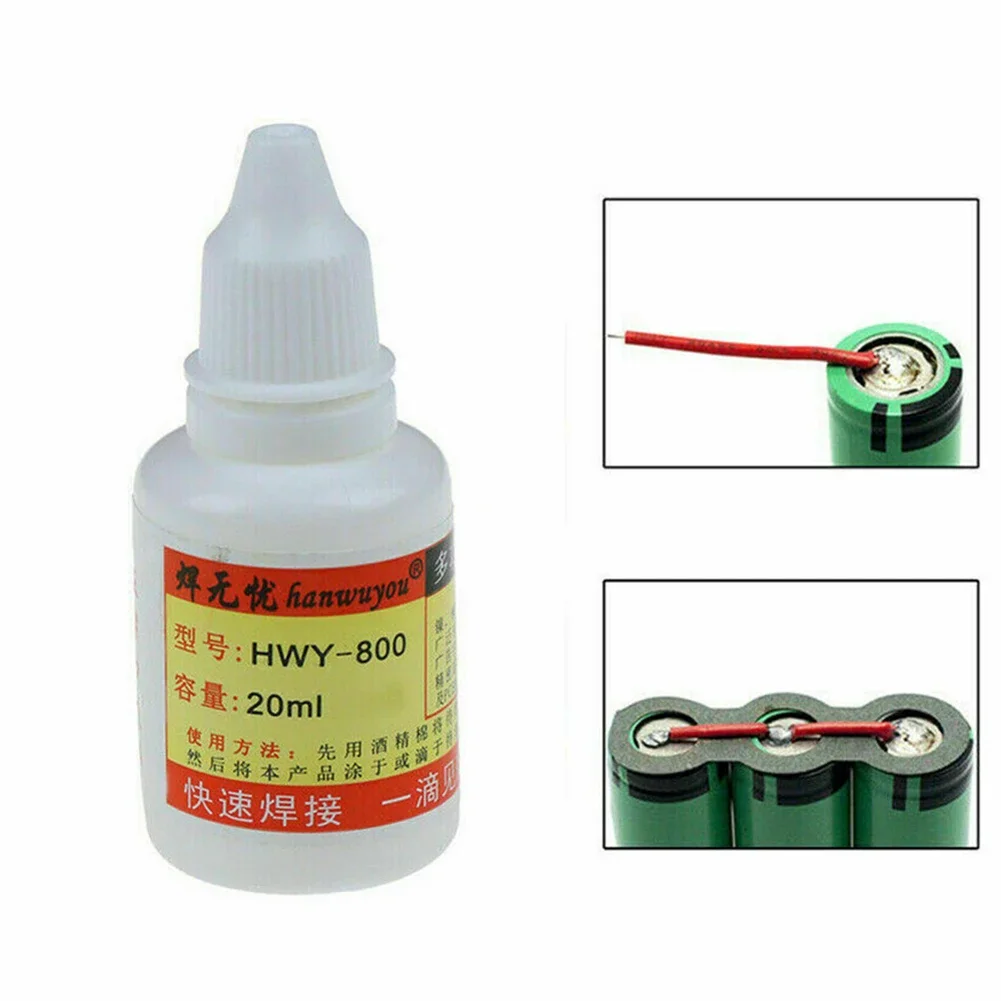 3pcs 20ml Stainless Steel Flux Soldering Paste Stainless Steel Liquid Solder Tool Quick Welding Effective Welding Materials