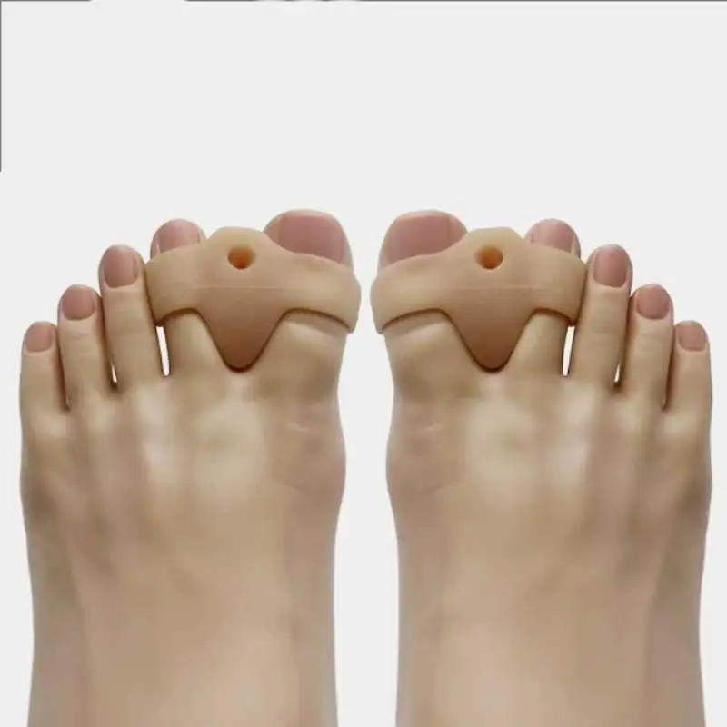 1/2/5/10Pairs Soft Silicone Toe Separators Adjustable Big Toe Ring Bunion Relief Reusable Pain Relief for Formal Casual Footwear