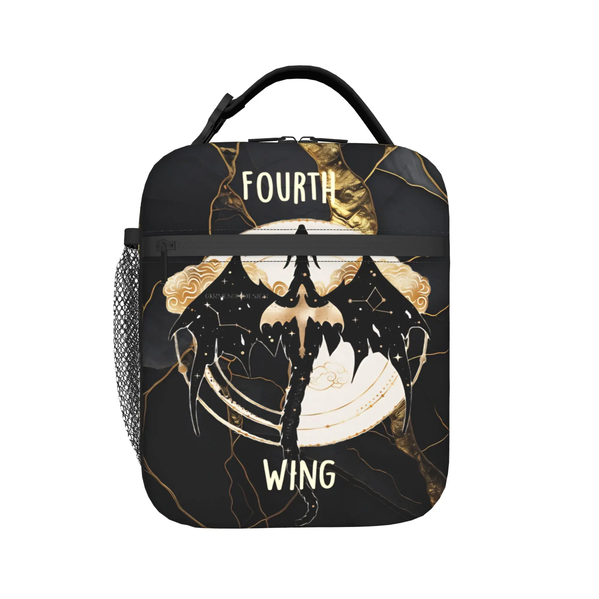 F-Fourth W-Wing Dragon Accessories Insulated Lunch Bag For School  Food Storage Bag Portable Cooler Thermal Bento Box