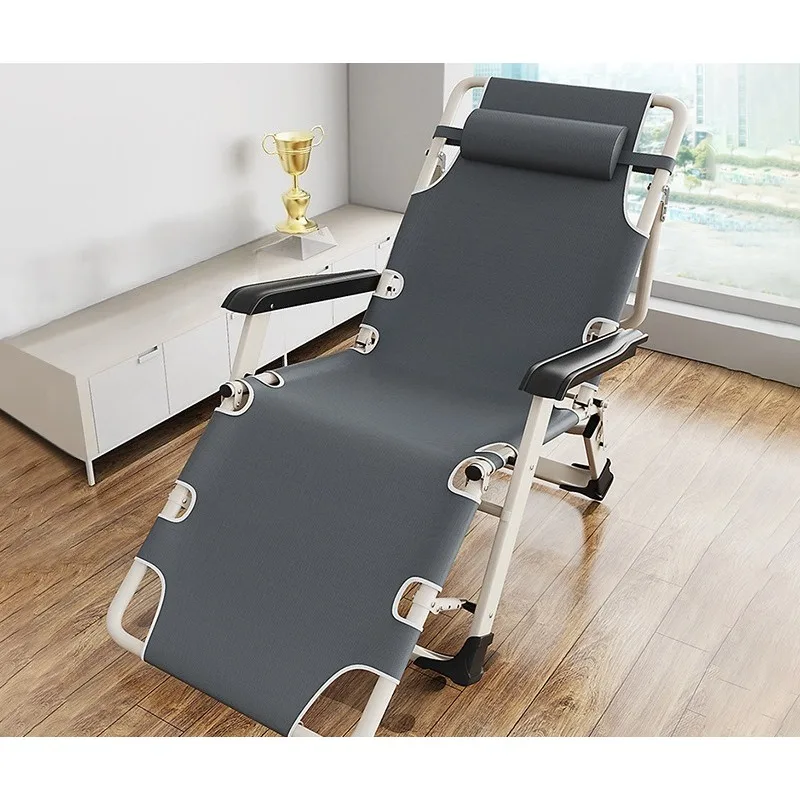 

Folding Nap Recliner Chair Household Backrest Lazy Chair Portable Outdoor Beach Chair Sit And Lie Dual Use