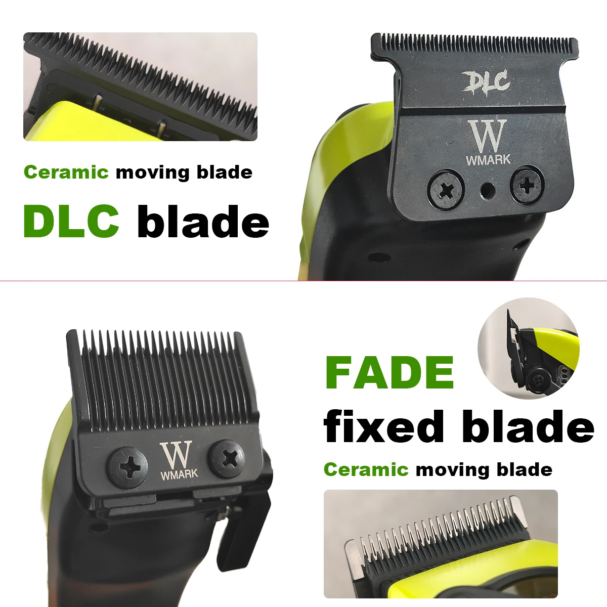 Professional Hair Clipper Kit for Men 10000RPM DLC Blade Metal Bottom Case Professional Barber Machines Barber