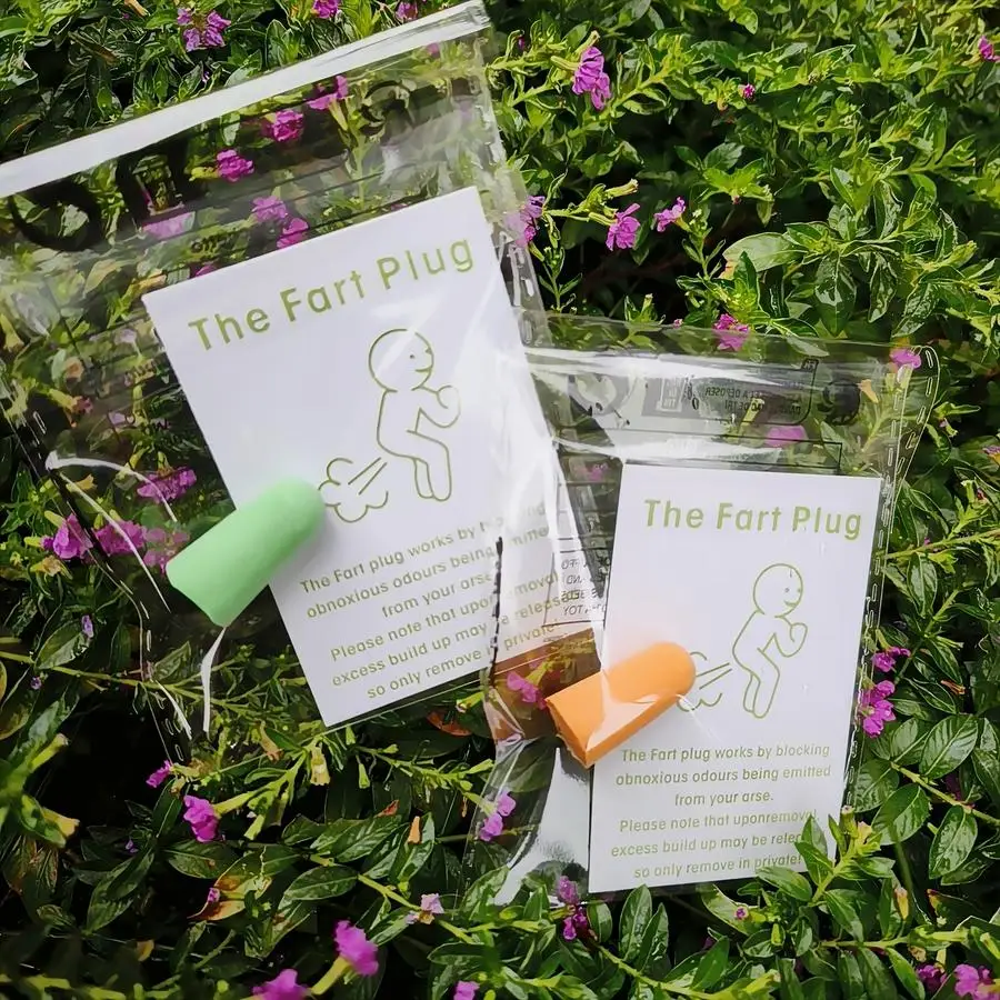 1/5/10/20/50/100pcs Perfect for Parties - Pranks & Gags - Hilarious Fart Plug with Funny Greeting Card | Pocket-Sized Odor Block