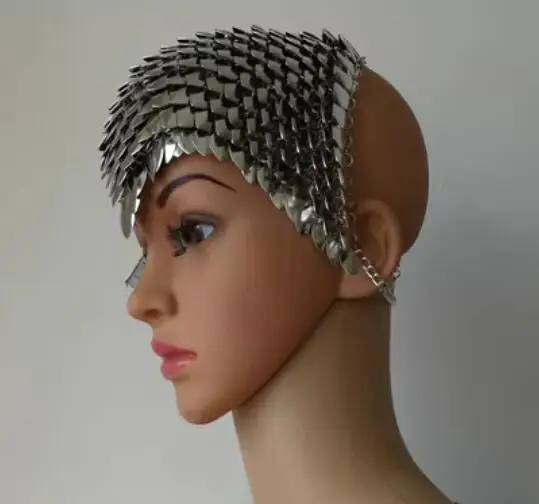 

Scale Headwear Women Armor Iron Stage