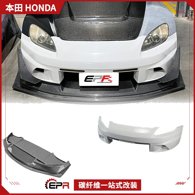 Para Honda S2000 Voltex Track Edition barra frontal grande barra frontal rodeada cuchillo de aire labio delantero reemplazo modificado