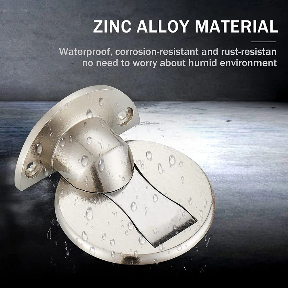 سدادة باب أرضية مغناطيسية، توقف باب غير مرئي، واقي حائط ذاتي اللصق عالي التحمل لتوقف باب غرفة النوم المنزلية #2