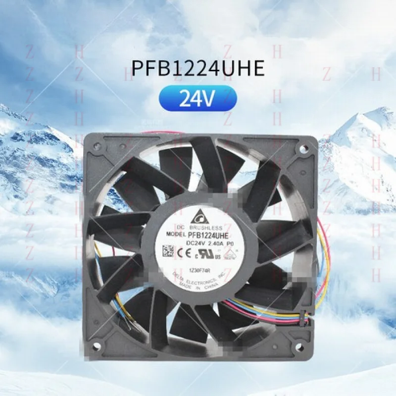 

XXZ for Delta PFB1224UHE 12038 12cm 24V 2.4A 4-wire PWM Violence Inverter Cooling Fan
