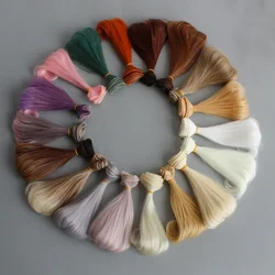 Doll wefts 15*100cm Curly Wigs Synthetic Heat Resistance Fiber Hair Extensions for BJD/SD/Blyth/American Dolls