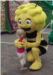 New Adult Hot Sale Foam Maya The bees Fancy Cartoon Mascot Costume Plush Christmas Fancy Dress Halloween Mascot Costume