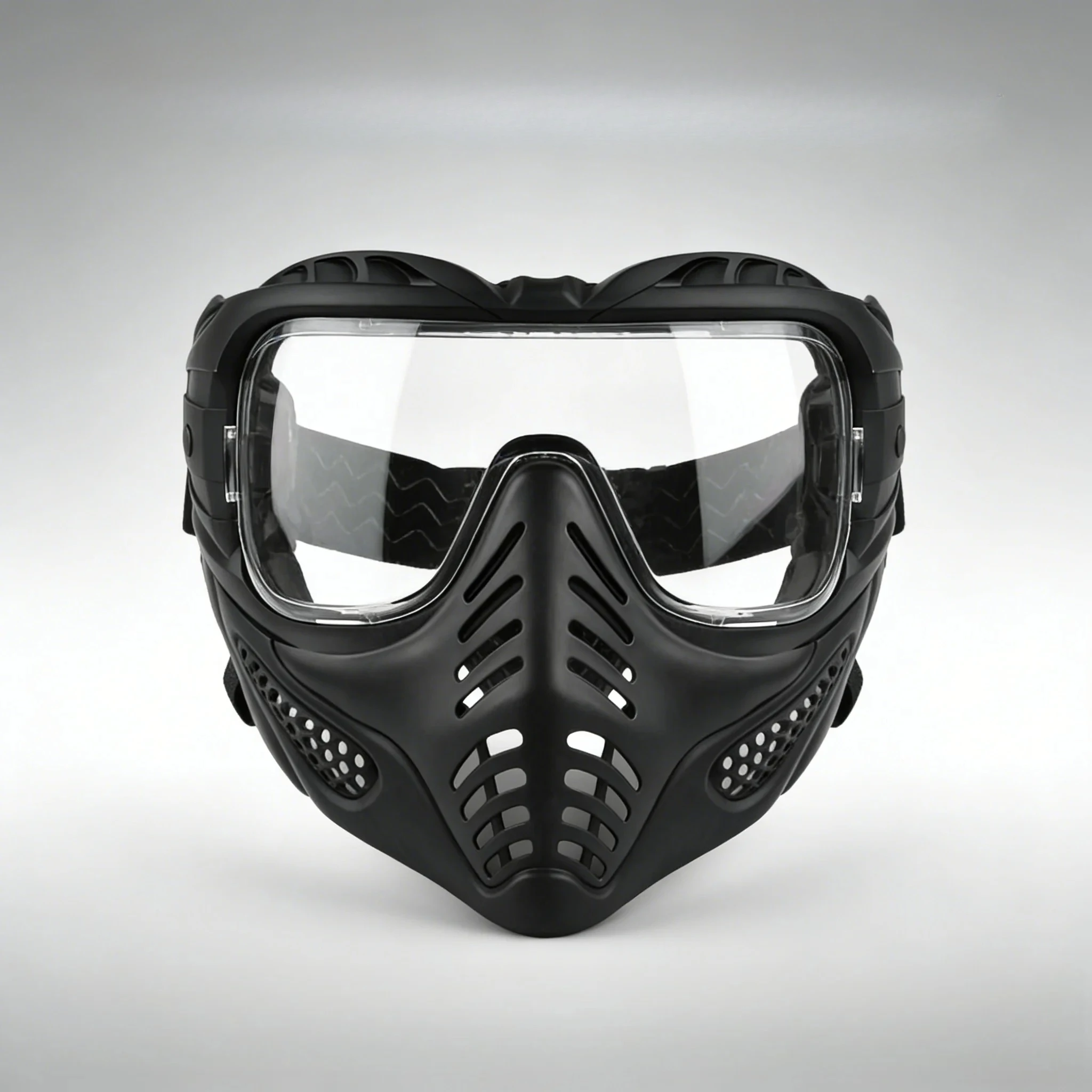 Airsoft Tactical Full Face Mask Anti‑Fog Goggles Breathable Mask for CS Game Motorcycle Riding Outdoor Sport Cycling Glasses