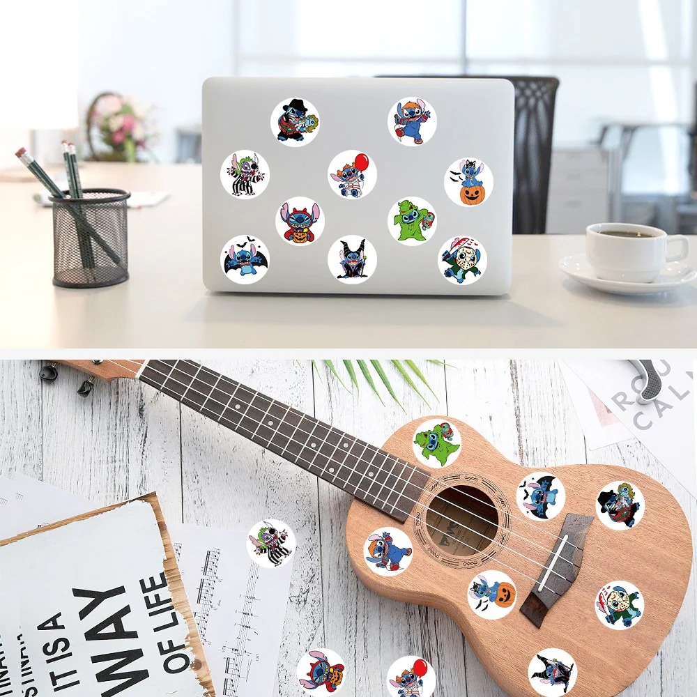 

500PCS Cute Halloween Stitch Stickers Waterproof Graffiti Decals Toy Gift Creative Decoration Skateboard Phone Case Refrigerator