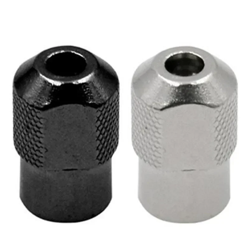 2Pcs/Set M8x0.75 Nut Black Silver Zinc Alloy Fastening Chuck Nut Collet Electric Grinding Chuck Rotary Tool Accessories