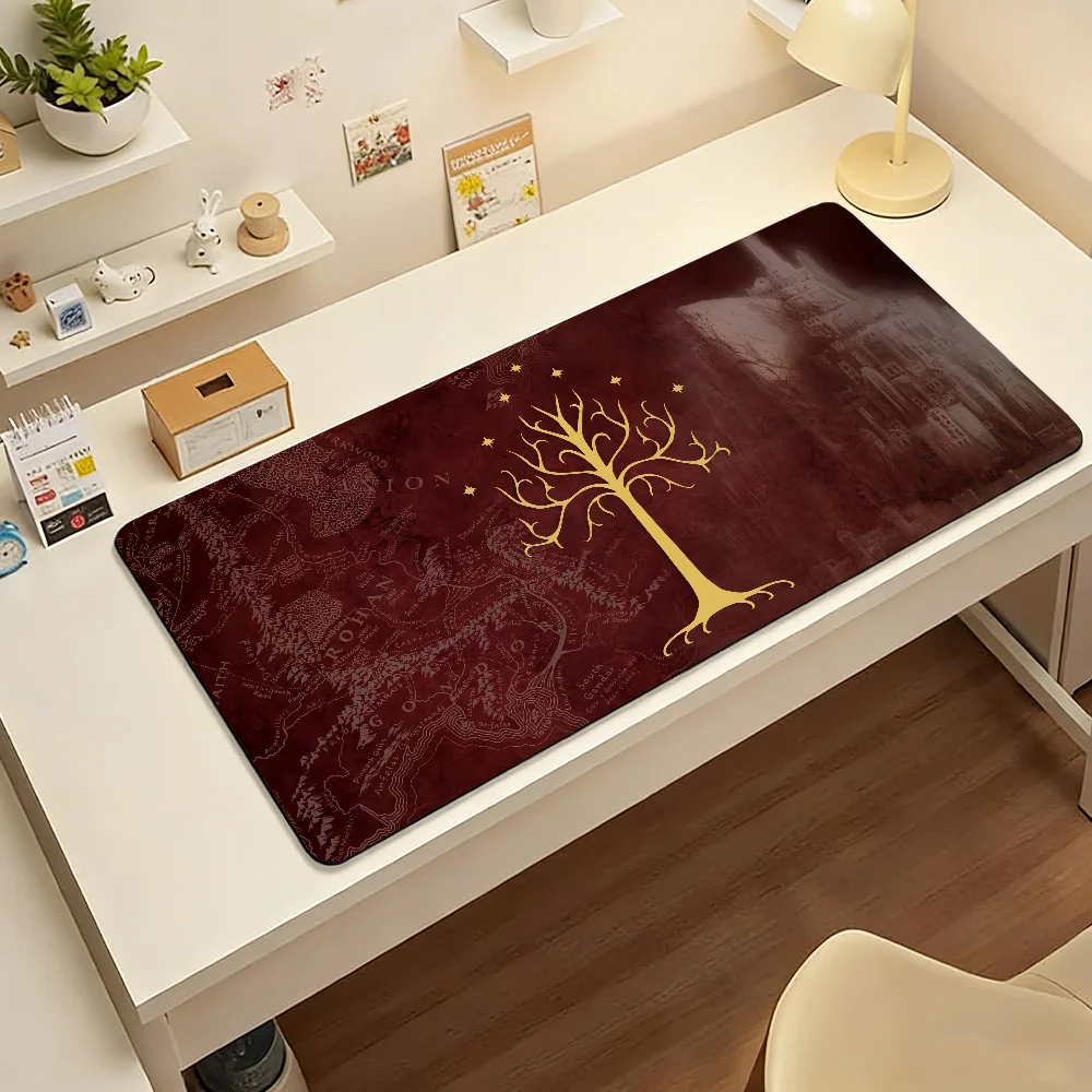 Film L-Lord of the R-Rings-S Mouse Pad Large Non-Slip Waterproof Mat Stitched Edge Keyboard Pad for Gaming Daily Office