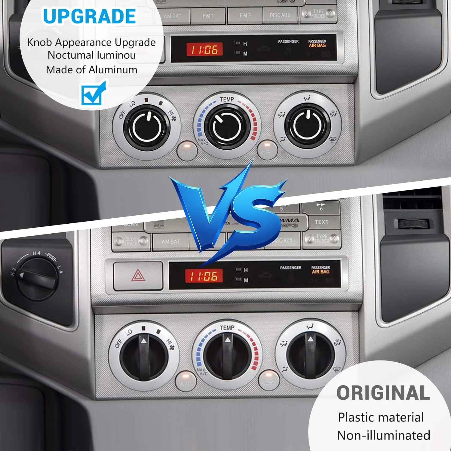 3 قطعة/المجموعة A/C مكيف هواء للسيارة سخان التبديل التحكم تكييف المقبض جزء لتويوتا تاكوما 2005 2006 2007 2008 2009-2015