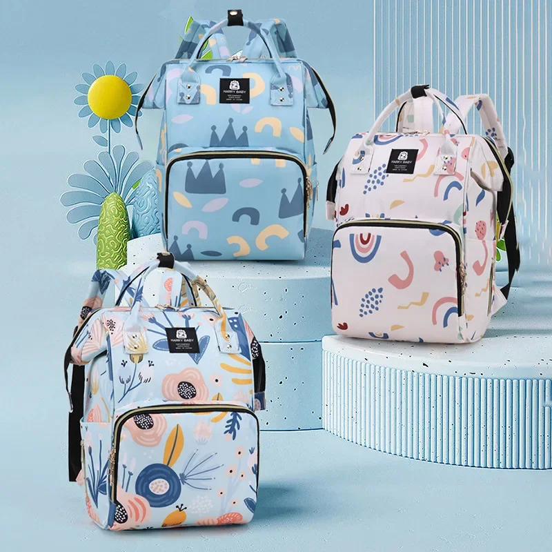 Fashion Print Nappy Backpack Bag Mummy Large Capacity Bag Mom Baby Multi-function Outdoor Travel Diaper Bags for Baby Care Stuff