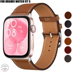 Leather watch Band For Huawei Watch Fit 3 Strap Replacement Sport Wristband retro Smart Bracelet Huawei Fit 2 fit3/2 Accessories