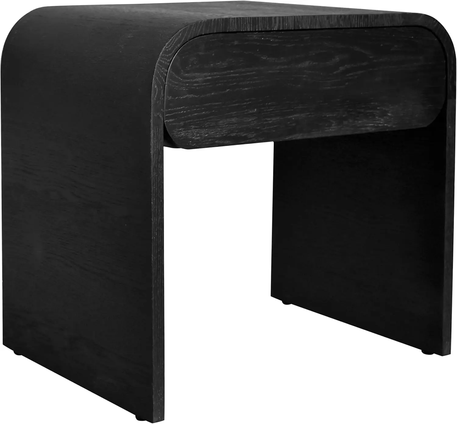 Collection Mid-Century Modern Nightstand, Black Oak, 24