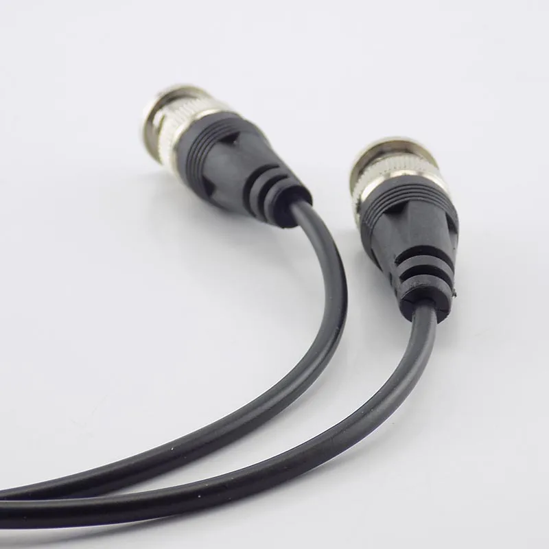 DC Power Pigtail Cable, Conector Fêmea BNC para Adaptador Fêmea, Linha CCTV, Conectores BNC Fio para Sistema de Segurança de Câmera CCTV