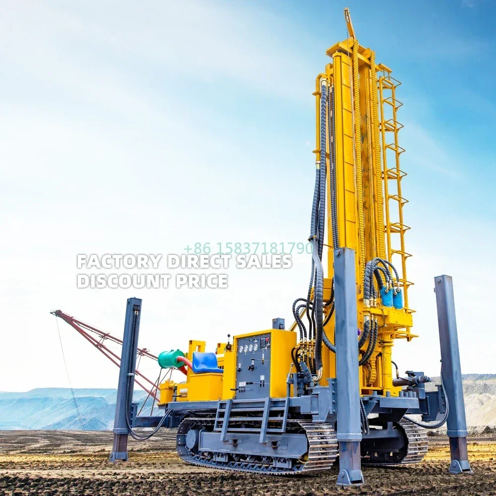 100m 300m 600m Drill Rig Machine Water Well 200m Perforadora Pozos Water Borehole Core Drilling Rig Machinery Price for Mexico