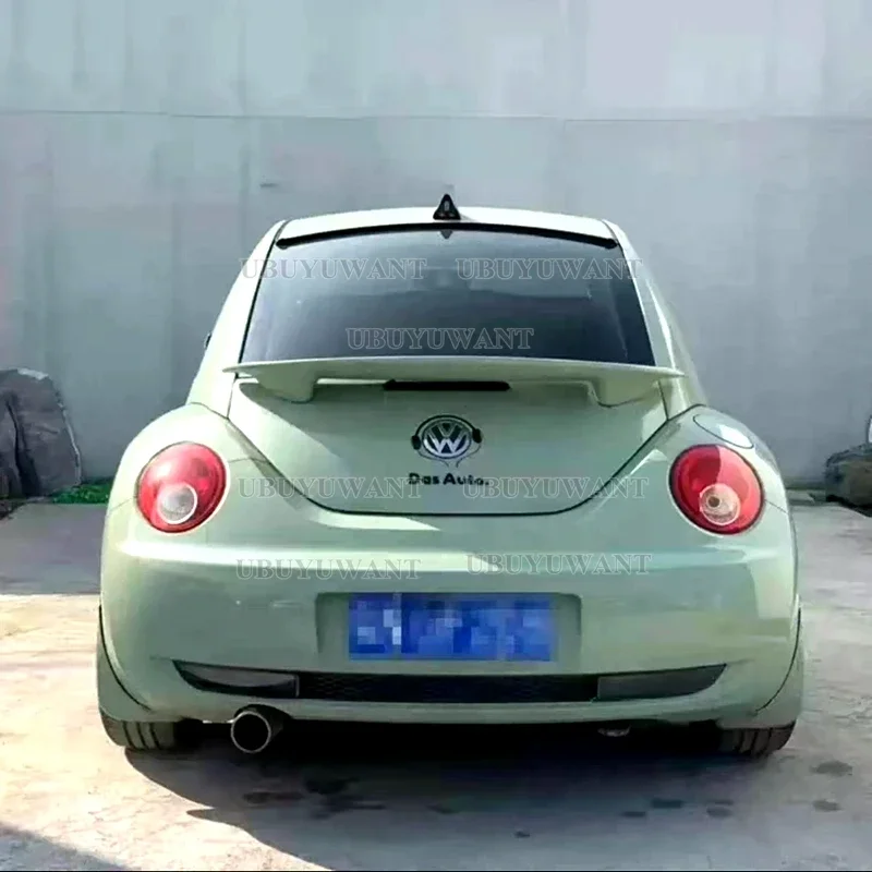 For Volkswagen VW Beetle 98-2010 Carbon Fiber Car Rear Spoiler Splitter Glossy Black Rear Trunk Lip Cap Wing - view 2