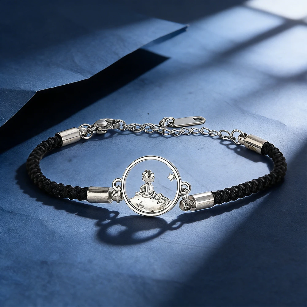 Metal Cute Patterns Bracelets Circular Openwork Rope Chain Design Sweet Versatile Couple Gift Souvenirs Neutral Fashion Jewelry
