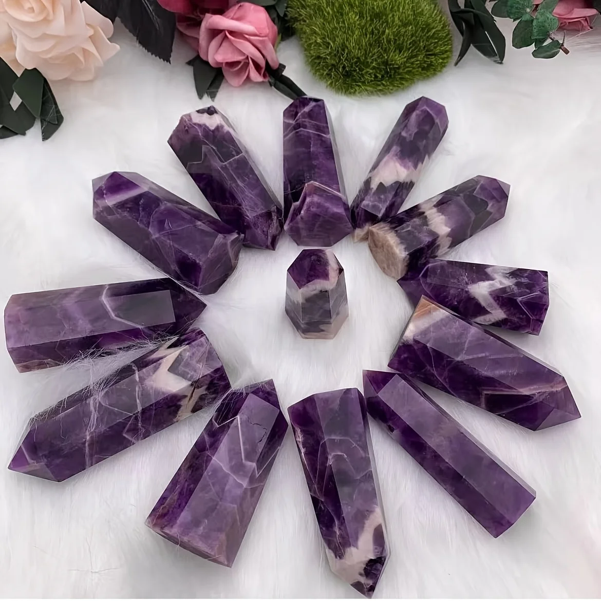 

1 шт., натуральная мечта, аметист, сфера или башня на продажу, исцеляющее хрустальное украшение Рейки