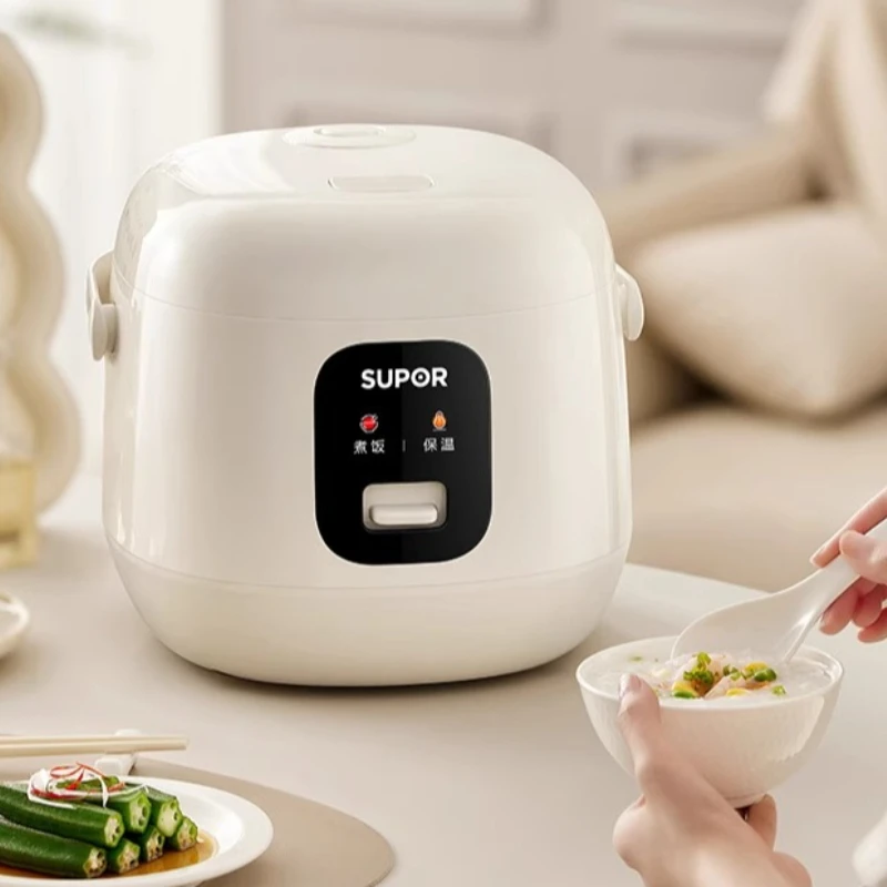 

Mini Rice Cooker 1.6L Small Electric Pot, Multi-functional Food Steamer - 300W Energy-Saving for Home Dorms Single Person Use