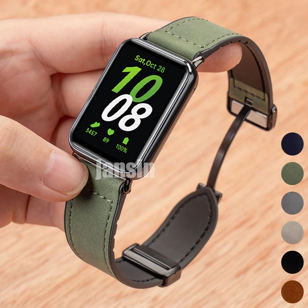 Correa de reloj Vintage para Samsung Galaxy Fit 3, Correa magnética para Galaxy Fit 3, pulsera reemplazable SM-R390