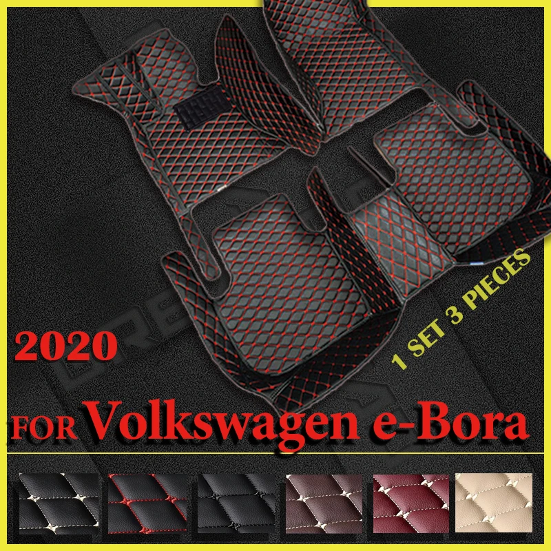 

Car Floor Mats For VW Volkswagen e-Bora 2020 Custom Auto Foot Pads Automobile Carpet Cover Interior Accessories