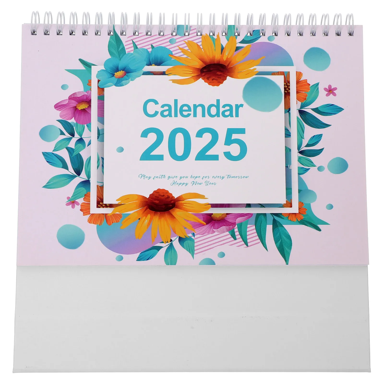 

2025 Vintage Painting Coil Desk Calendar With Spiral Memo Notes Tabletop Flip Schedule Monthly Calendar For Home Office School