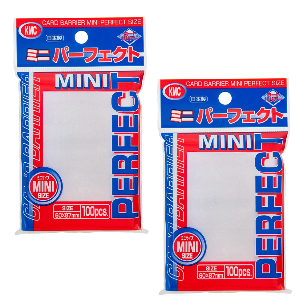Funda transparente KMC para cartas de juego de mesa, Protector exterior para tarjetas de juego YGO, ajuste perfecto, 60x87mm, 100 piezas