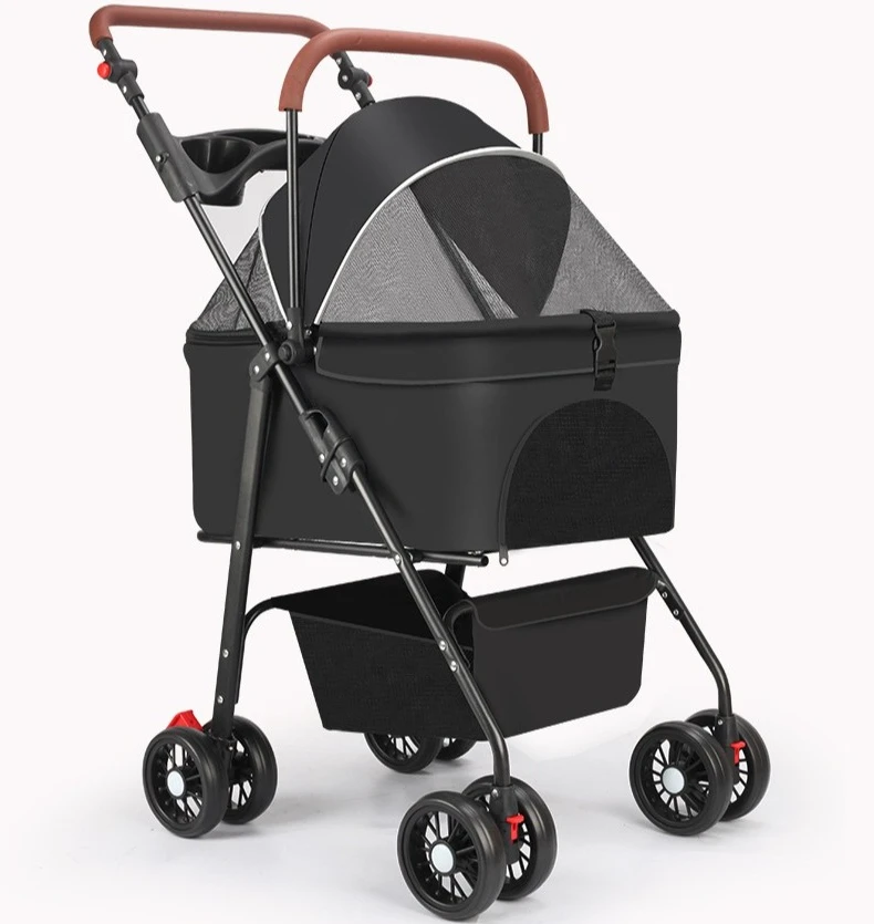 

Pet Cart, Cat and Dog Cart, Small, Lightweight, Foldable Teddy Cart, Outdoor Carts, Dog Walking Carts, Detachable Carts