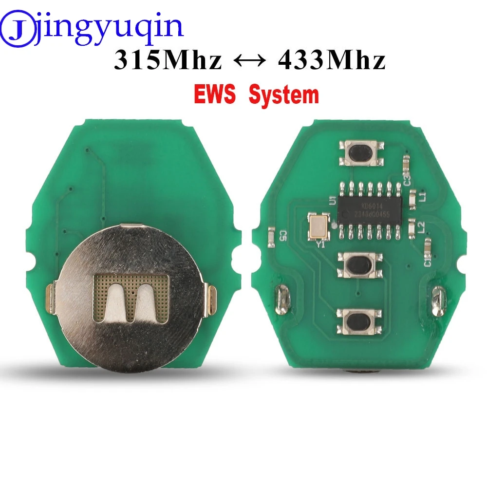 

jingyuqin 3 Button Remote Car Key Control Circuit Board For BMW EWS X3 X5 Z3 Z4 1/3/5/7 1 3 5 7 X3 X5 Z3 Series EWS System