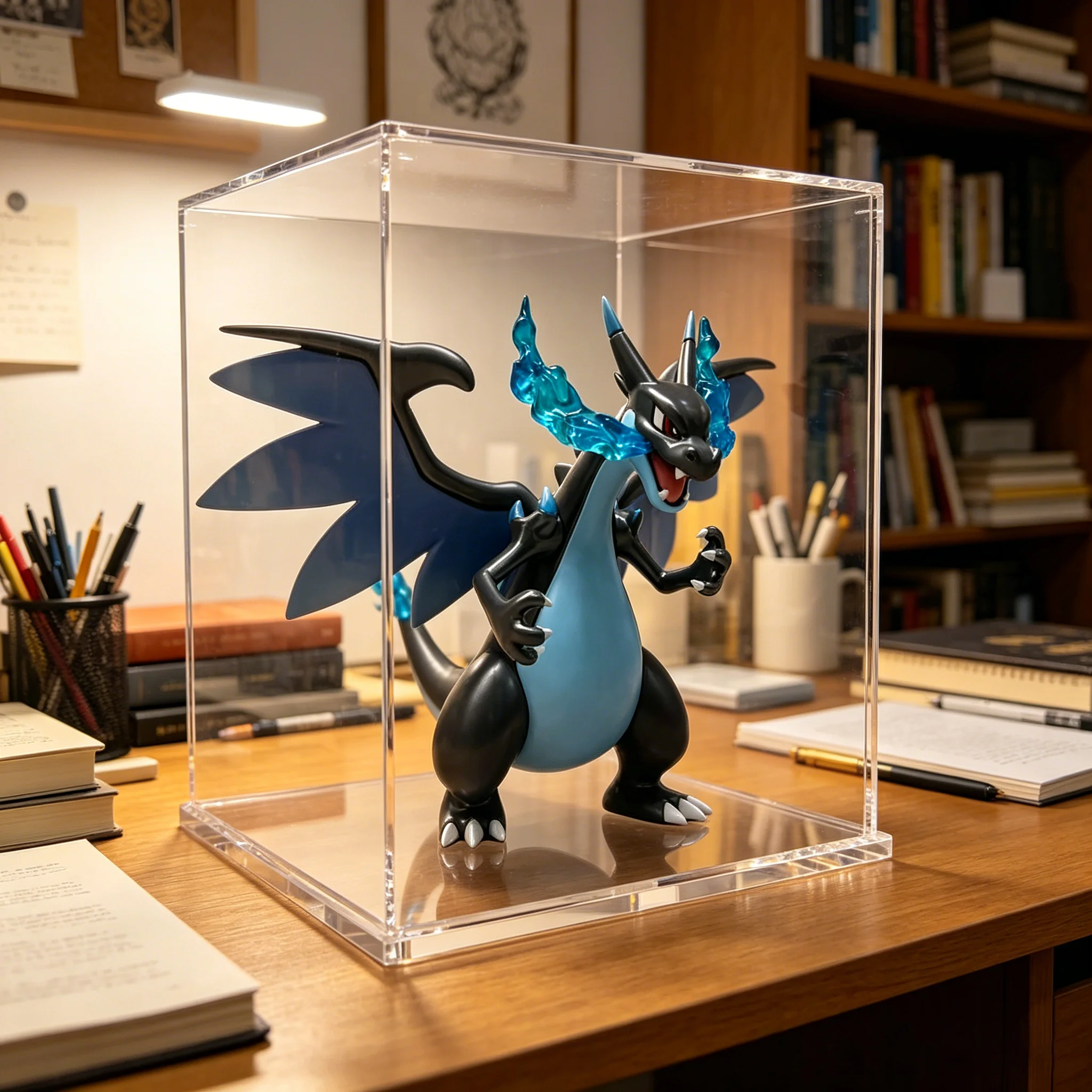

11 см Pokemon Mega Charizard X фигурка, модель дракона из ПВХ, Коллекционная статуя для украшения стола, Рождественский подарок