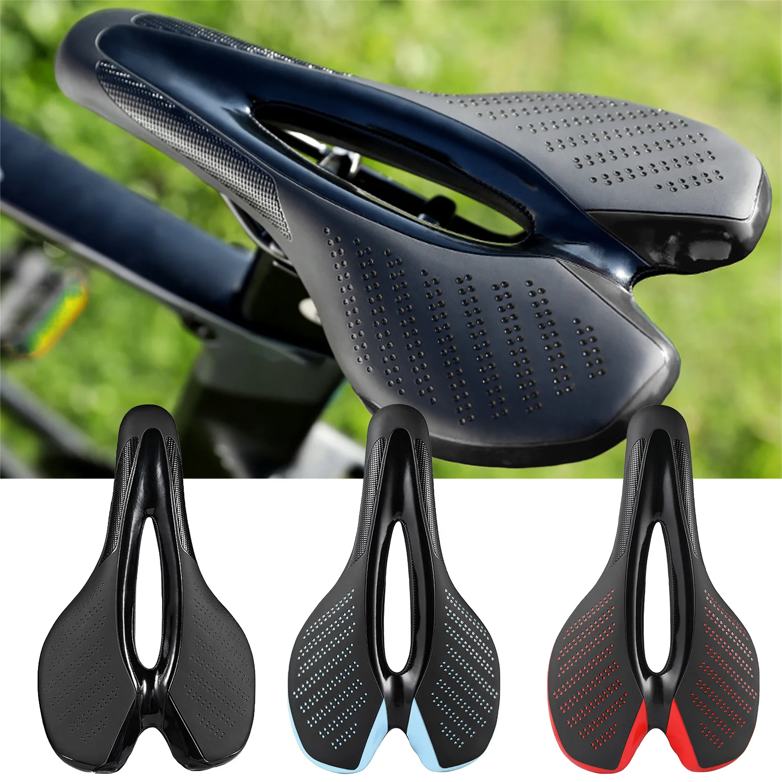 Comfort Bike Seat Cushion Waterproof Breathable Road Mountain Bicycle Saddle Pad Anti-Slip Outdoor Cycling Seat Cushion Pad