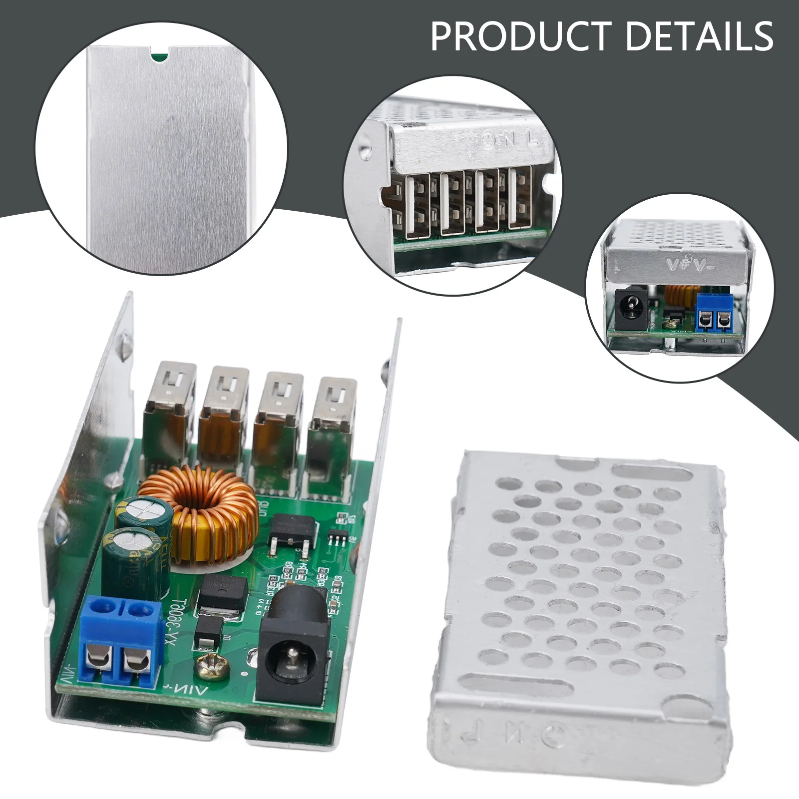 

Преобразователь мощности понижающий модуль питания постоянного тока 9 В-36 В большой ток пластиковые USB-порты широкое напряжение XY-3606T 70x40x30 мм