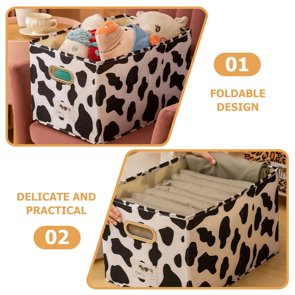 

Folding Storage Box 60L Large Capacity Clothes Organizer Bin For Bedroom Closet Sundries Fabric Basket With Handles Home