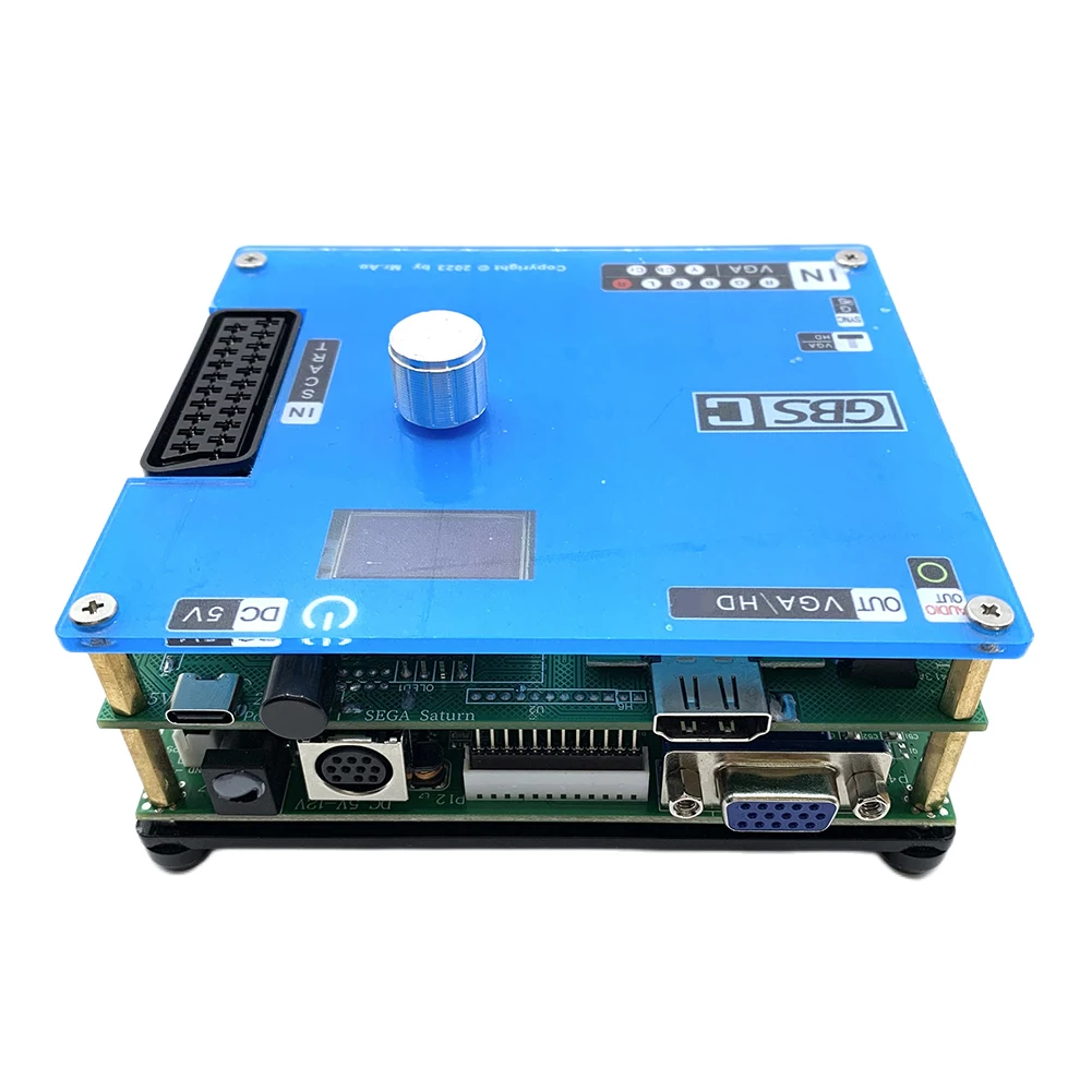 GBS Control Video Converter LCD Screen HD Video Converter Adapter Arcade Game RGBS RCA/VGA To VGA/RCA Converter for PS2 Console
