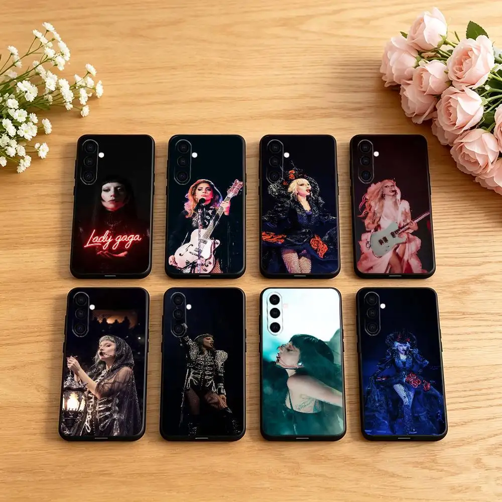 L-Lady Gaga Mayhem Phone Case Black Silicone Soft For Samsung Galaxy A73,A72,A71,A70,A53,A52,A51