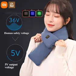 Xiaomi Smart Heated Scarf para homens e mulheres, gola de pelúcia, USB aquecida, xale para casais, vida doméstica inteligente, Youpin, 2022 inverno