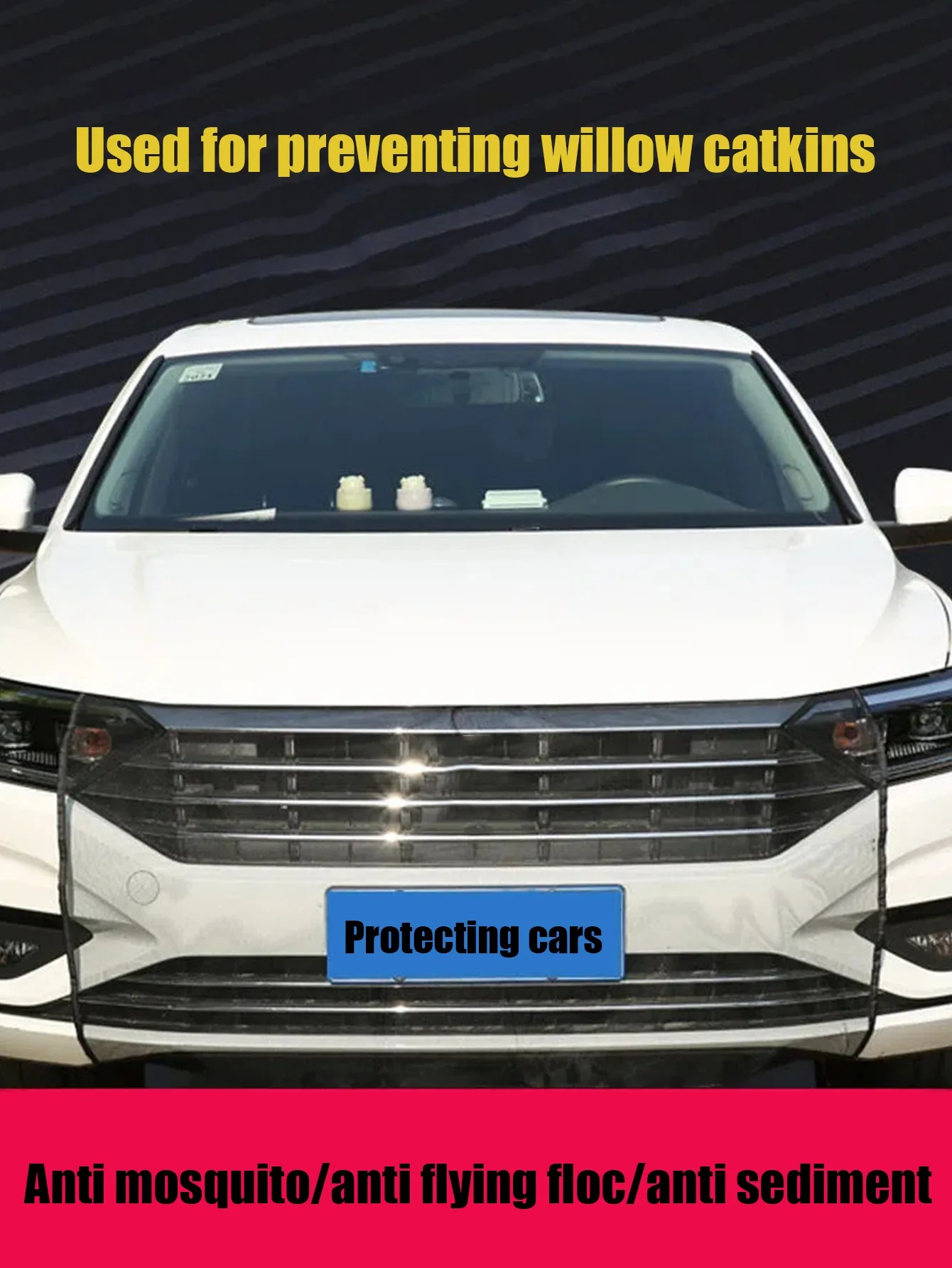 

1 PCS Car Net Barrier Dustproof Front Grille Mesh Cover Radiator Bug Screen Repellent Universal Anti Insect Water Tank Protector