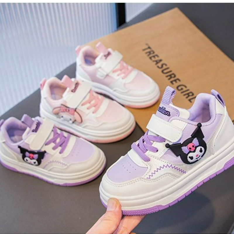 

Kids'Casual Shoes Sneakers Cartoon PU Leather Spring Autumn Sports Shoes For Children Anti-slip Pink Pruple Shoes Size 22-36