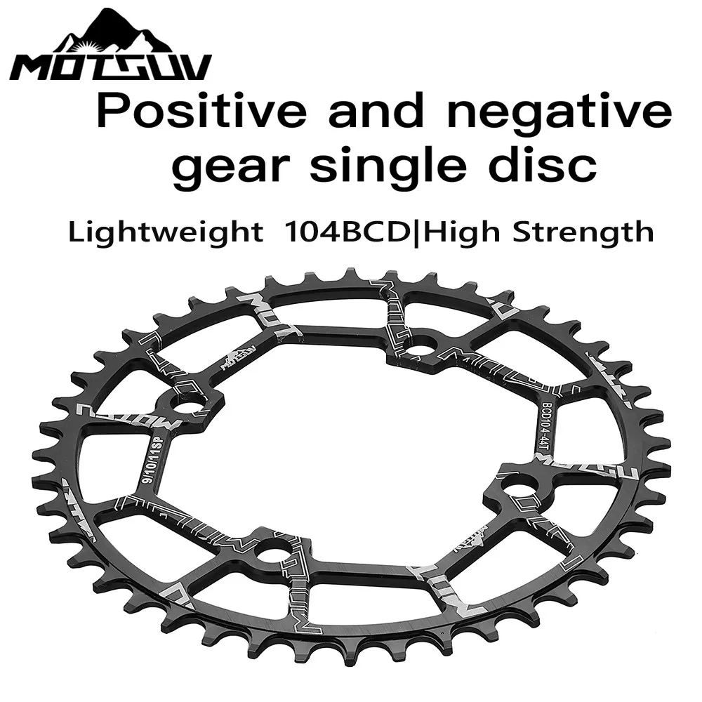 MOTSUV vélo 104BCD dent Positive et négative simple disque étroit large plateau 30T 32343652 Accessoires de vélo VTT à roue dentée en T