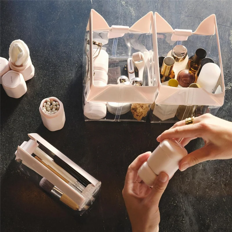 مجموعة كبسولات العناية بالجسم 3 قطع 1.32 أونصة للسفر، حاوية مغناطيسية مع أغطية