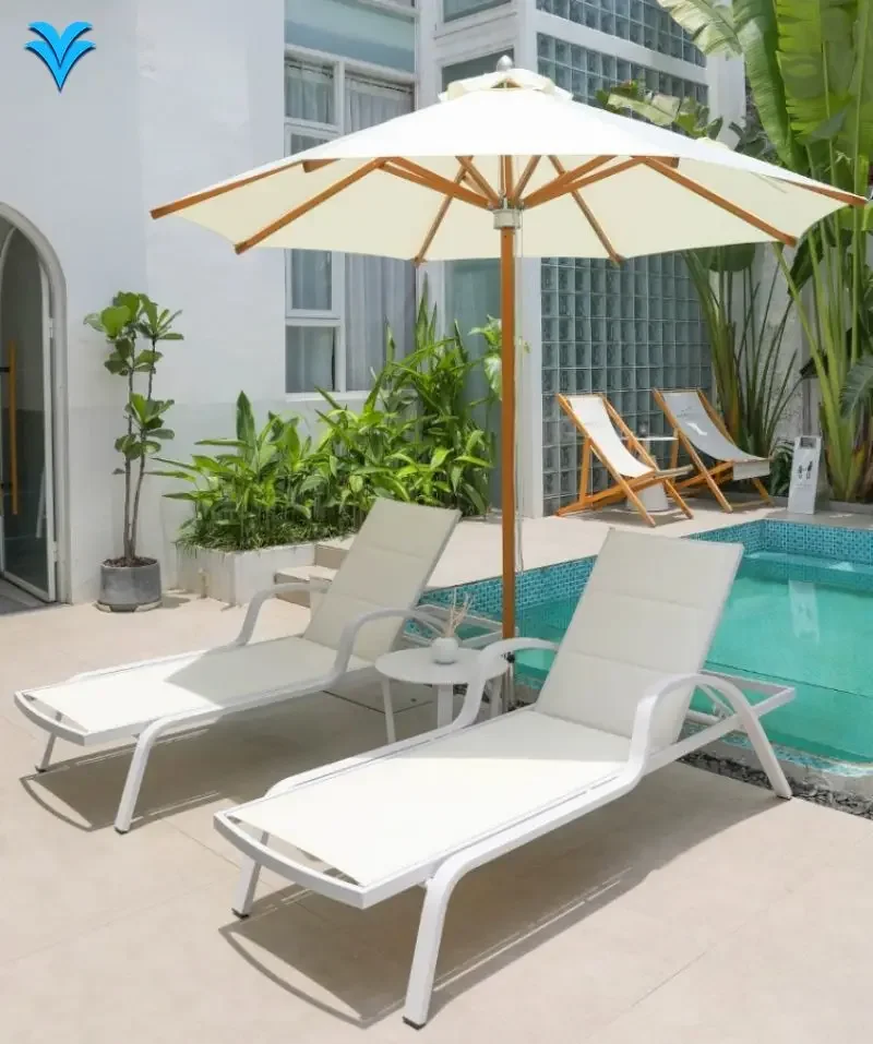 

Outdoor New Sunshade Parasol Big Size Garden Waterproof Patio Umbrellas With Led Lights