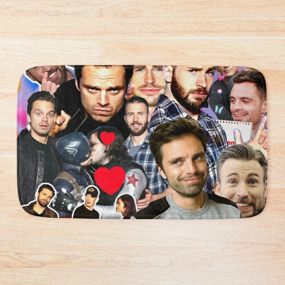 Sebastian Stan Bath Mat Home Entrances Living Room Rug Bathroom Floor DoorEntrance Door Mat